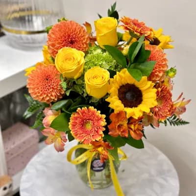Citrus Ember - Fresh Flowers Bellevue