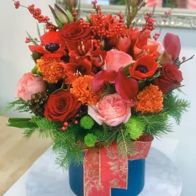 Festive Opulence in Red