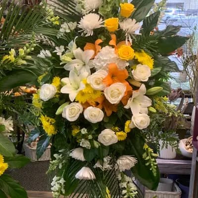 Soft Elegance Standing Spray - Fresh Flowers Bellevue