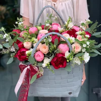 Gorgeous basket of flowers