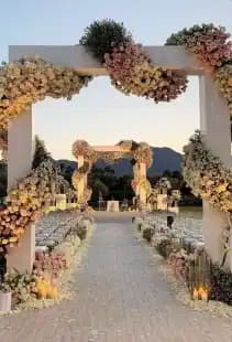 flower decoration idea for wedding ceremony
